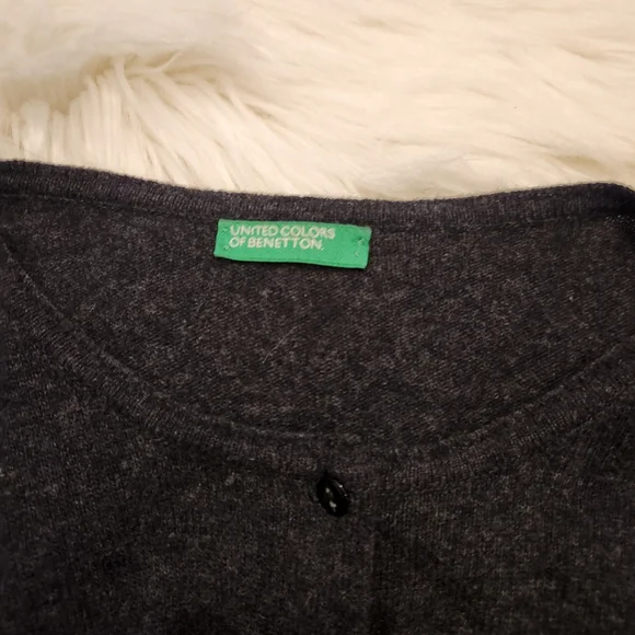 Vintage charcoal gray cardigan - Picture 7 of 7